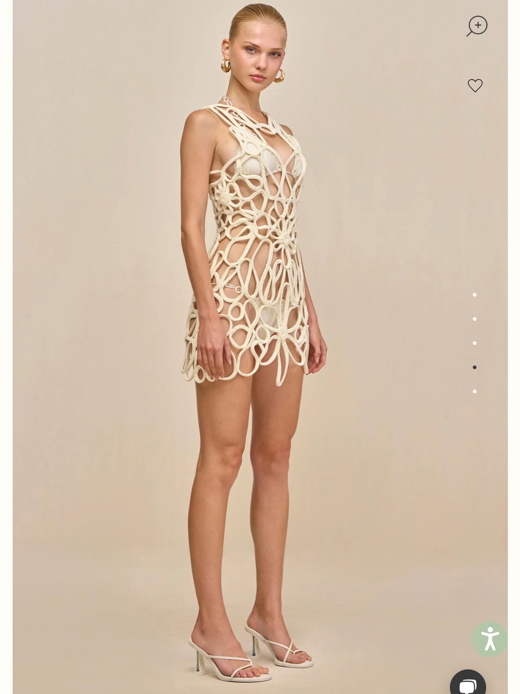 Nwt Cult Gaia Danica Crochet Dress- Size Large (8-10)*